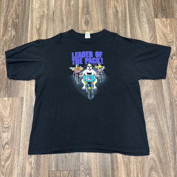 VTG Big Dogs Shirt Men's 2XL Black Leader of the Pack Santa Barbara USA 90s - Picture 1 of 7